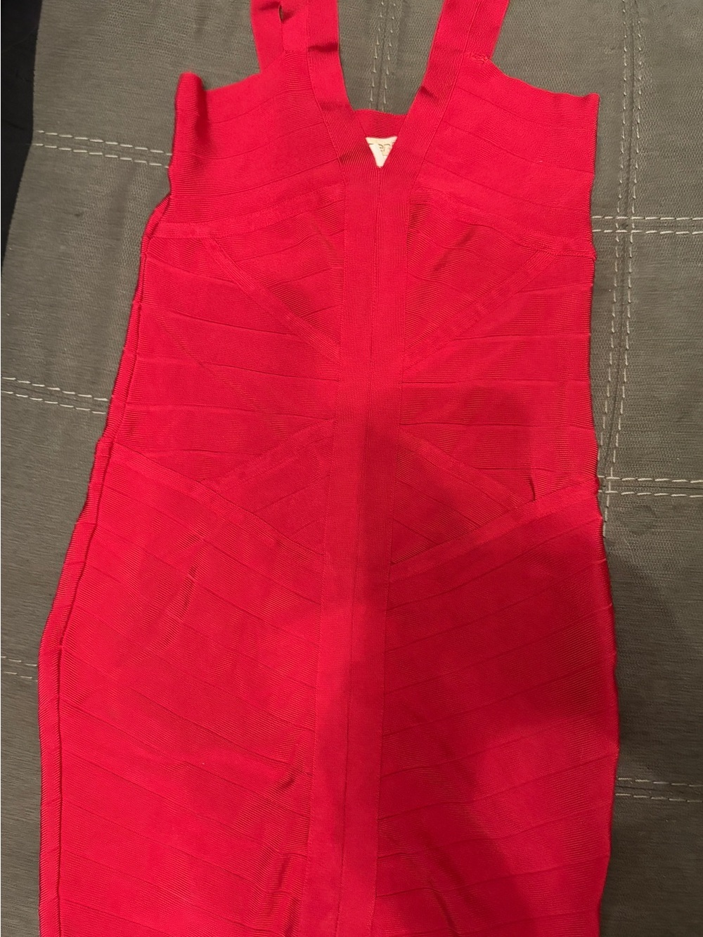 Arden B Red Bandage Midi Dress